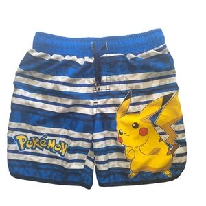 Pokemon Boys Blue Swim Shorts Size 4/5